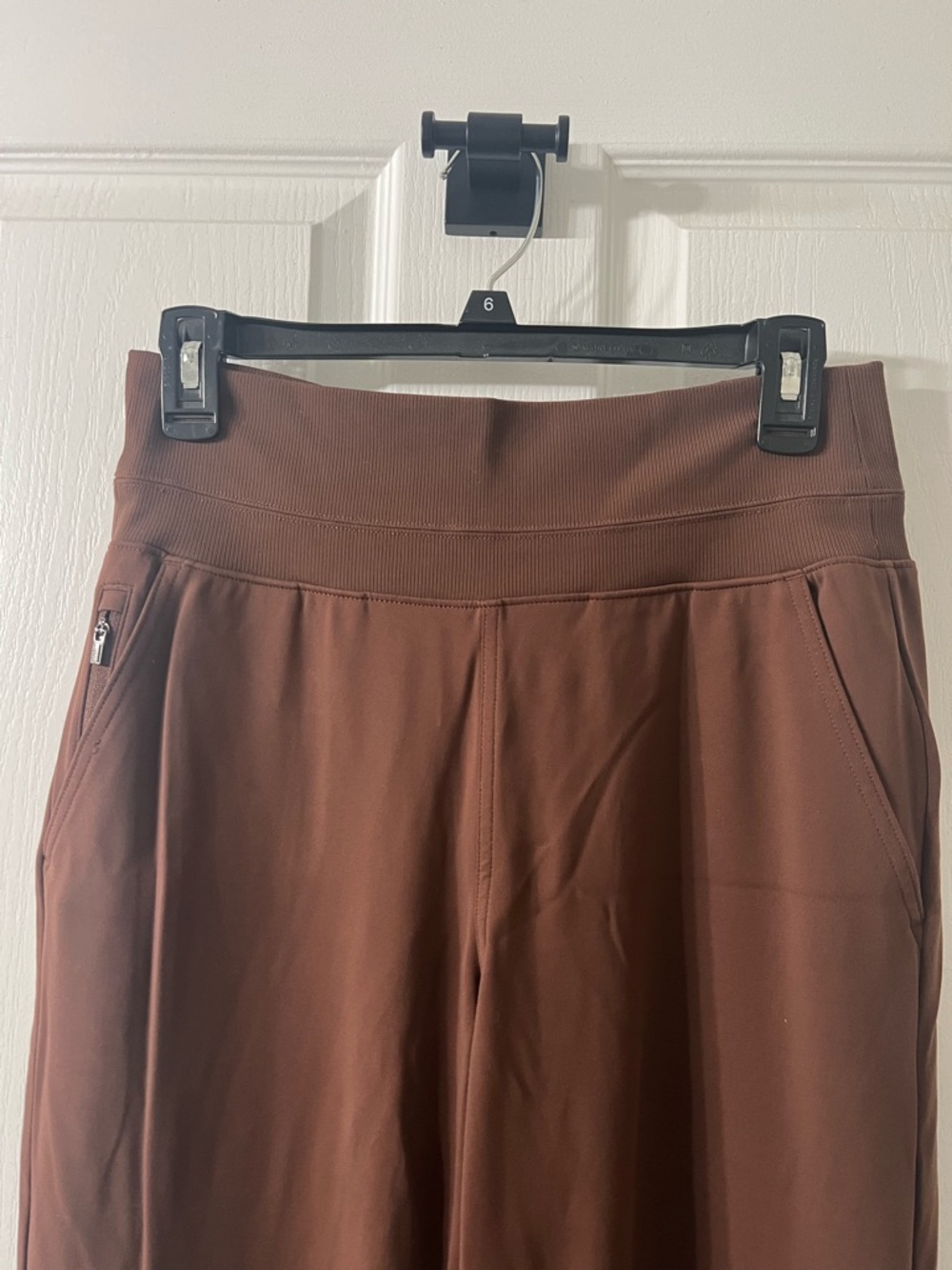 Athleta Venice High Rise Track Chocolate Brown Active Pants - Picture 3 of 7